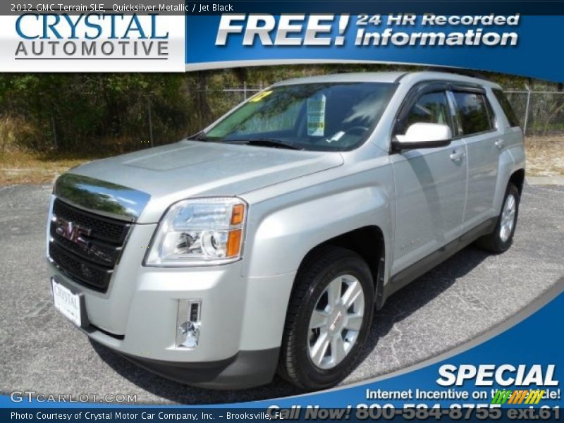 Quicksilver Metallic / Jet Black 2012 GMC Terrain SLE