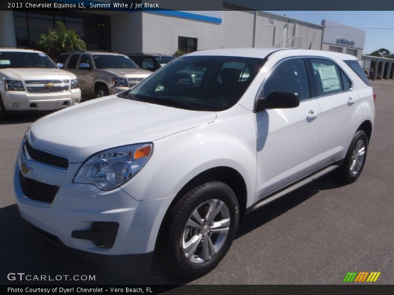 Summit White / Jet Black 2013 Chevrolet Equinox LS