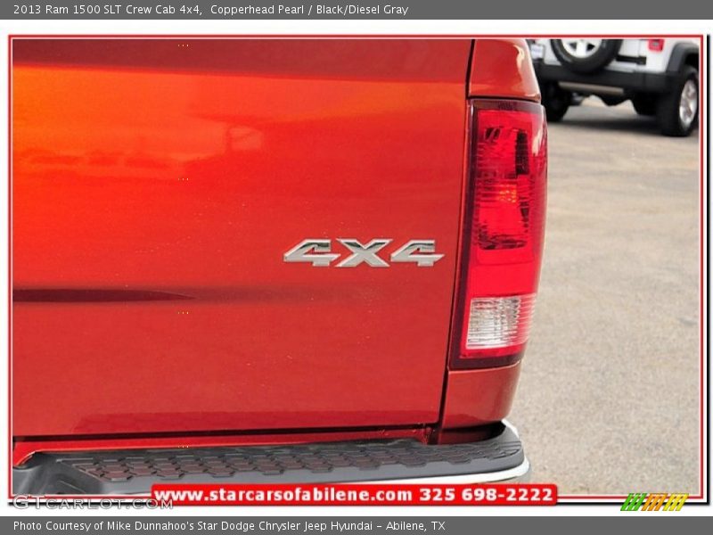 Copperhead Pearl / Black/Diesel Gray 2013 Ram 1500 SLT Crew Cab 4x4