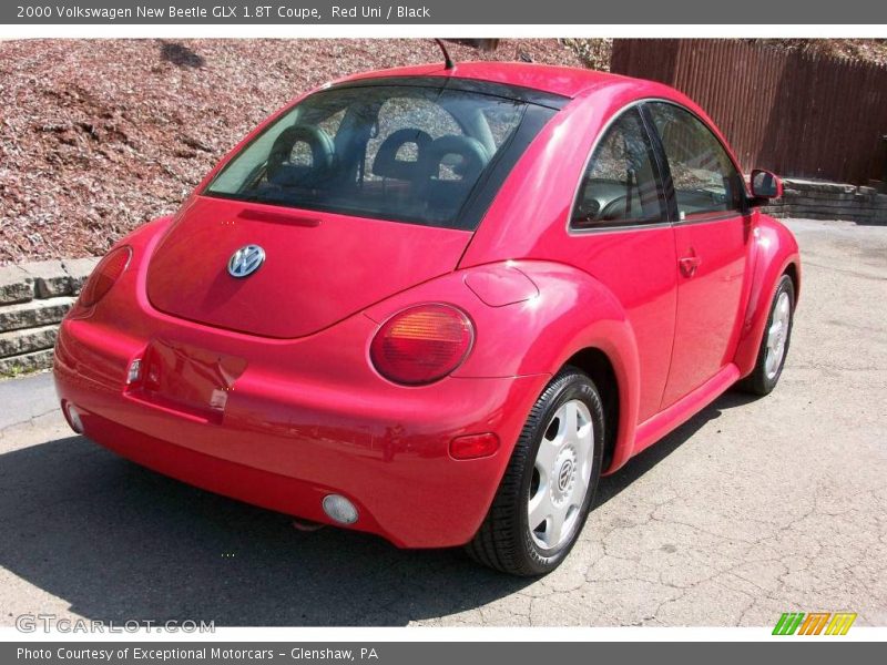 Red Uni / Black 2000 Volkswagen New Beetle GLX 1.8T Coupe