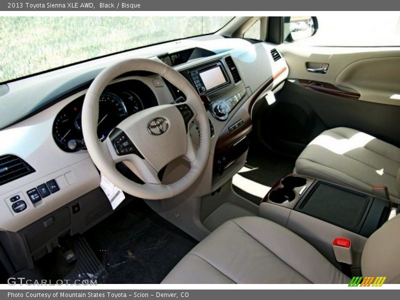 Black / Bisque 2013 Toyota Sienna XLE AWD