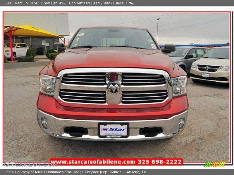 Copperhead Pearl / Black/Diesel Gray 2013 Ram 1500 SLT Crew Cab 4x4
