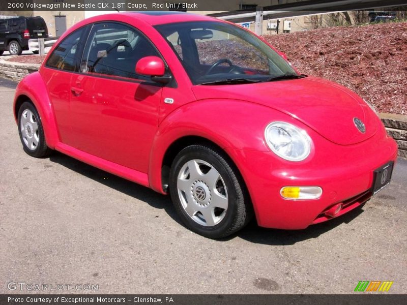 Red Uni / Black 2000 Volkswagen New Beetle GLX 1.8T Coupe