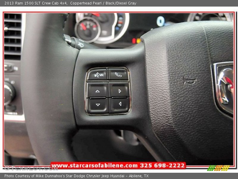 Copperhead Pearl / Black/Diesel Gray 2013 Ram 1500 SLT Crew Cab 4x4