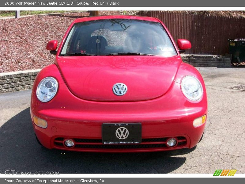 Red Uni / Black 2000 Volkswagen New Beetle GLX 1.8T Coupe