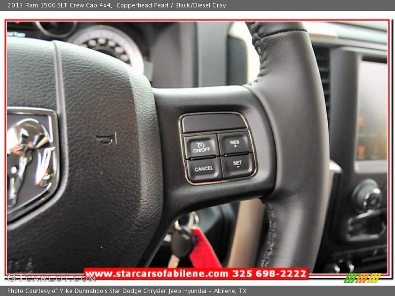Copperhead Pearl / Black/Diesel Gray 2013 Ram 1500 SLT Crew Cab 4x4