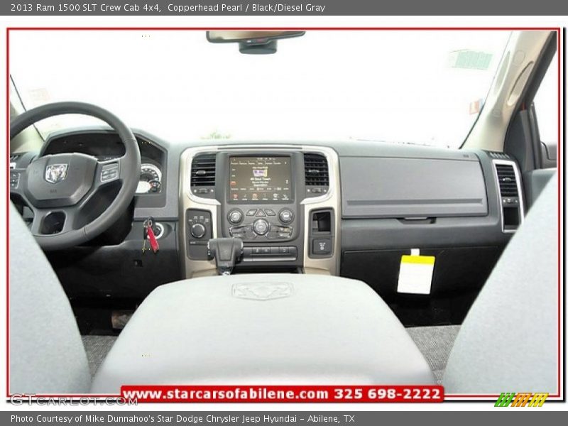Copperhead Pearl / Black/Diesel Gray 2013 Ram 1500 SLT Crew Cab 4x4