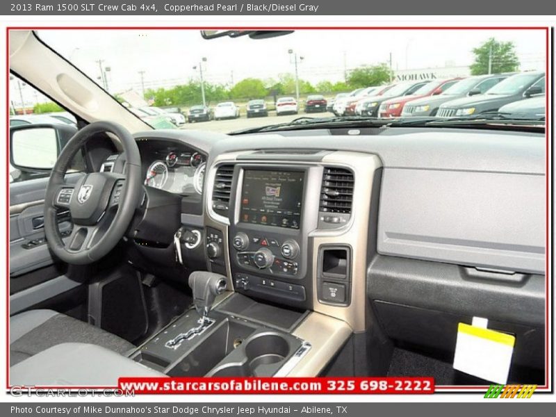 Copperhead Pearl / Black/Diesel Gray 2013 Ram 1500 SLT Crew Cab 4x4