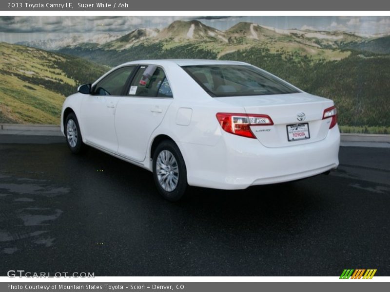 Super White / Ash 2013 Toyota Camry LE