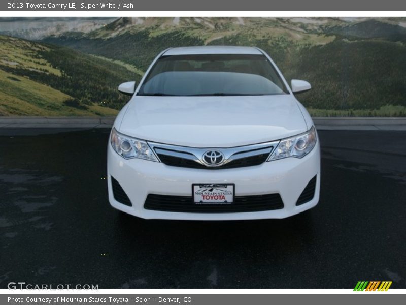 Super White / Ash 2013 Toyota Camry LE