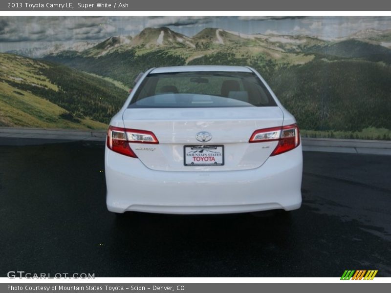 Super White / Ash 2013 Toyota Camry LE