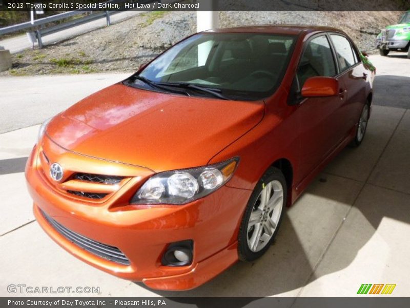 Hot Lava / Dark Charcoal 2013 Toyota Corolla S Special Edition