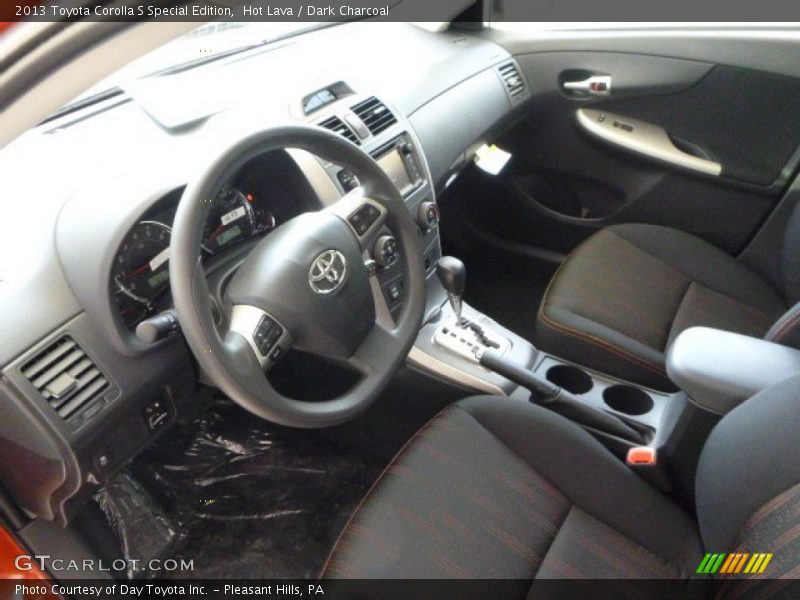 Hot Lava / Dark Charcoal 2013 Toyota Corolla S Special Edition