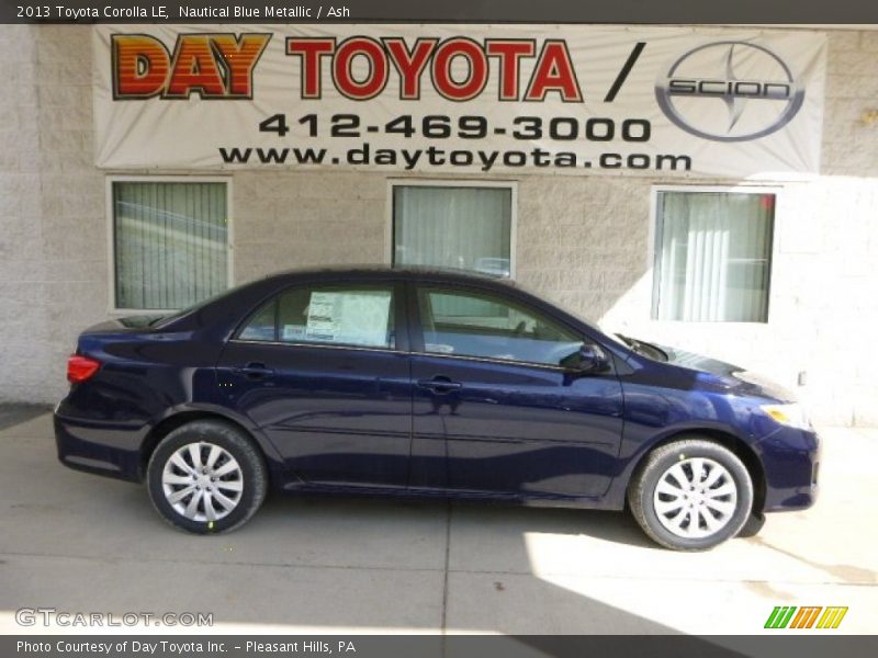 Nautical Blue Metallic / Ash 2013 Toyota Corolla LE