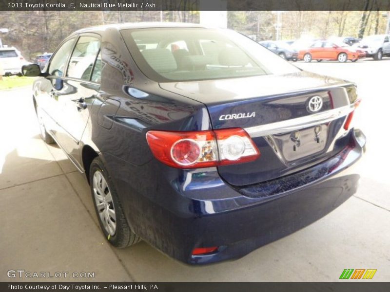 Nautical Blue Metallic / Ash 2013 Toyota Corolla LE