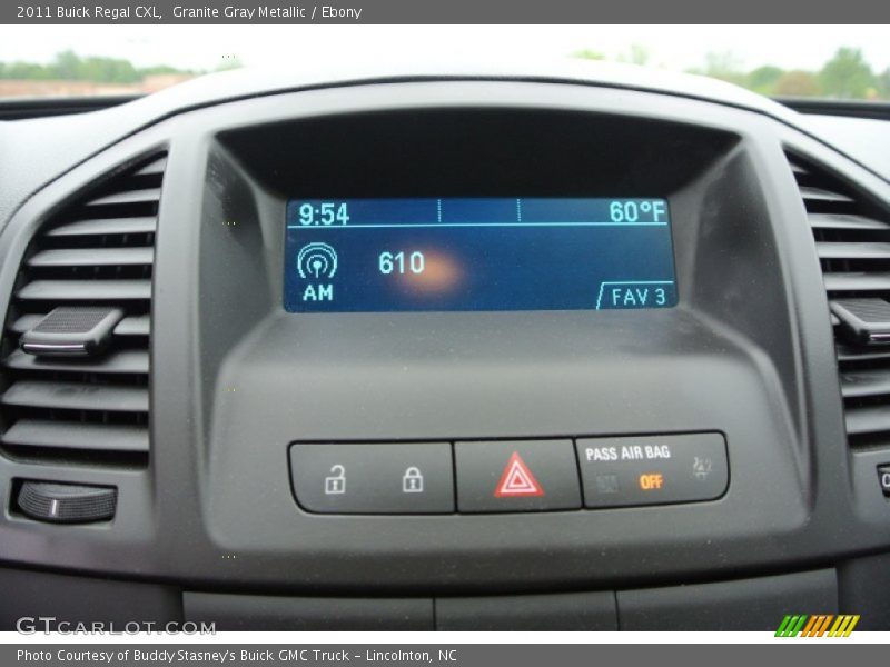 Granite Gray Metallic / Ebony 2011 Buick Regal CXL