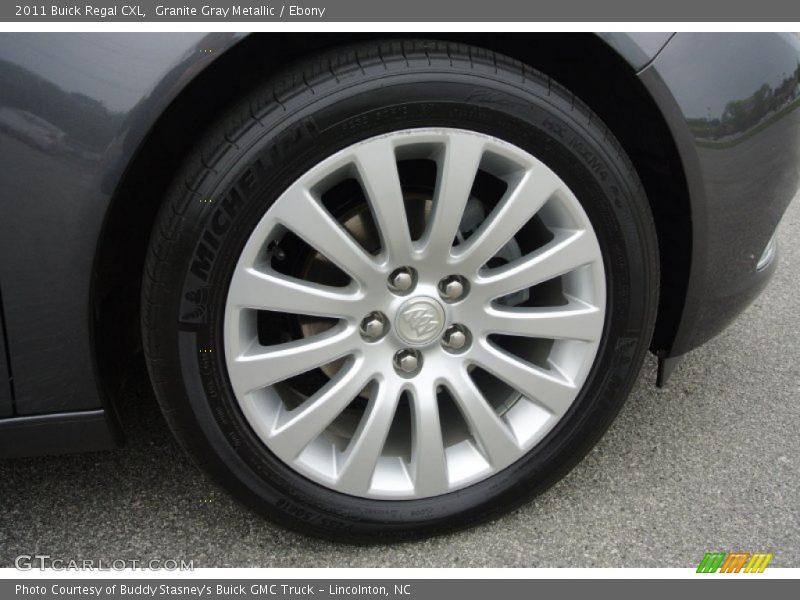 Granite Gray Metallic / Ebony 2011 Buick Regal CXL