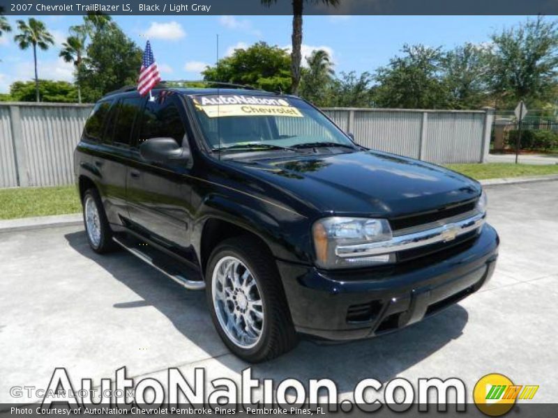 Black / Light Gray 2007 Chevrolet TrailBlazer LS