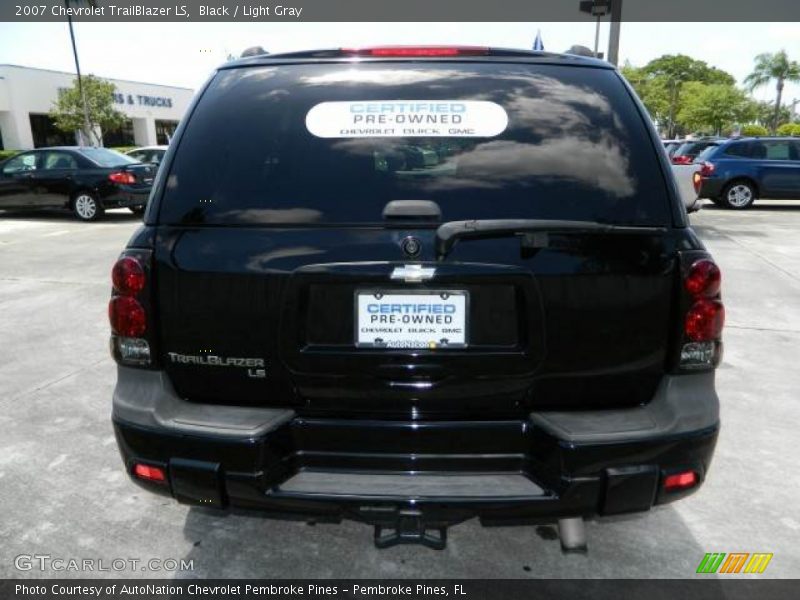 Black / Light Gray 2007 Chevrolet TrailBlazer LS
