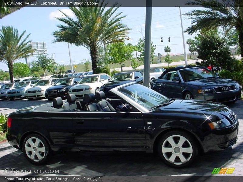 Brilliant Black / Ebony 2006 Audi A4 1.8T Cabriolet