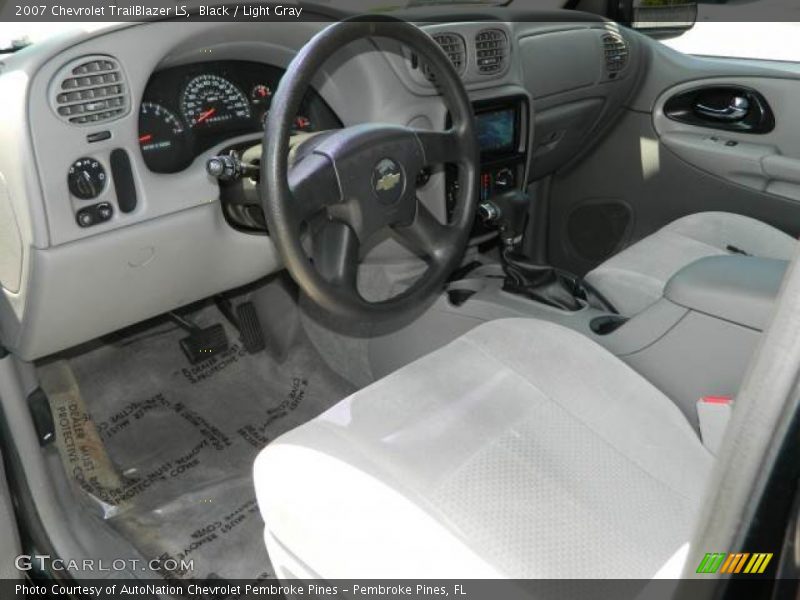 Black / Light Gray 2007 Chevrolet TrailBlazer LS