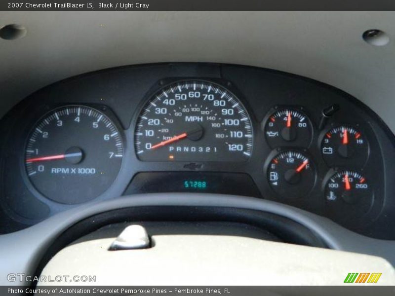 Black / Light Gray 2007 Chevrolet TrailBlazer LS