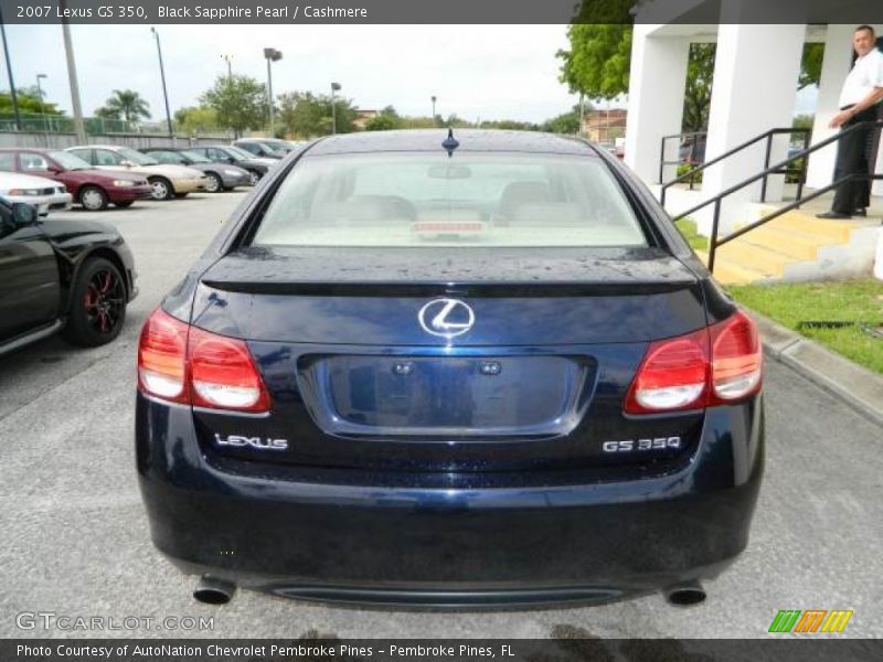 Black Sapphire Pearl / Cashmere 2007 Lexus GS 350