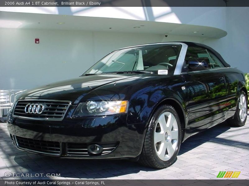 Brilliant Black / Ebony 2006 Audi A4 1.8T Cabriolet