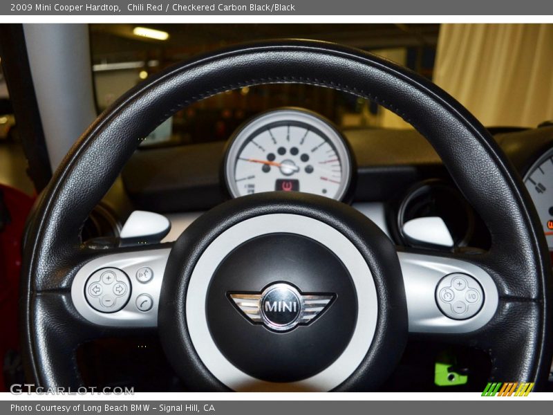 Chili Red / Checkered Carbon Black/Black 2009 Mini Cooper Hardtop