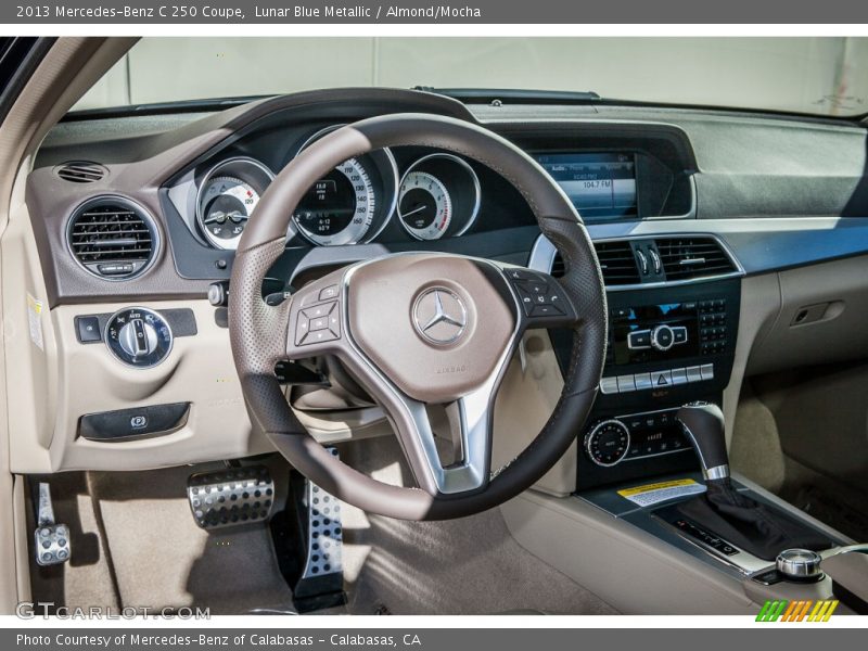 Lunar Blue Metallic / Almond/Mocha 2013 Mercedes-Benz C 250 Coupe