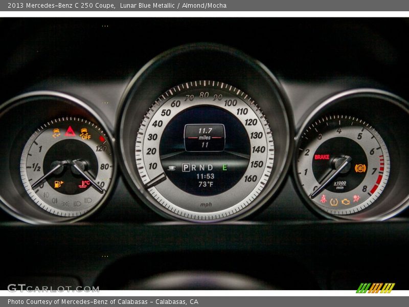 Lunar Blue Metallic / Almond/Mocha 2013 Mercedes-Benz C 250 Coupe