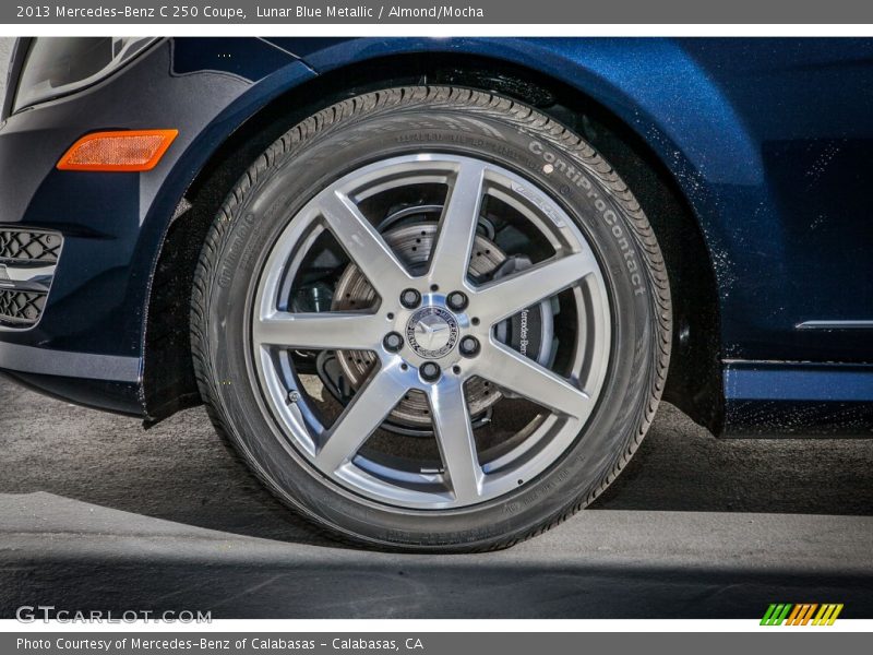 Lunar Blue Metallic / Almond/Mocha 2013 Mercedes-Benz C 250 Coupe