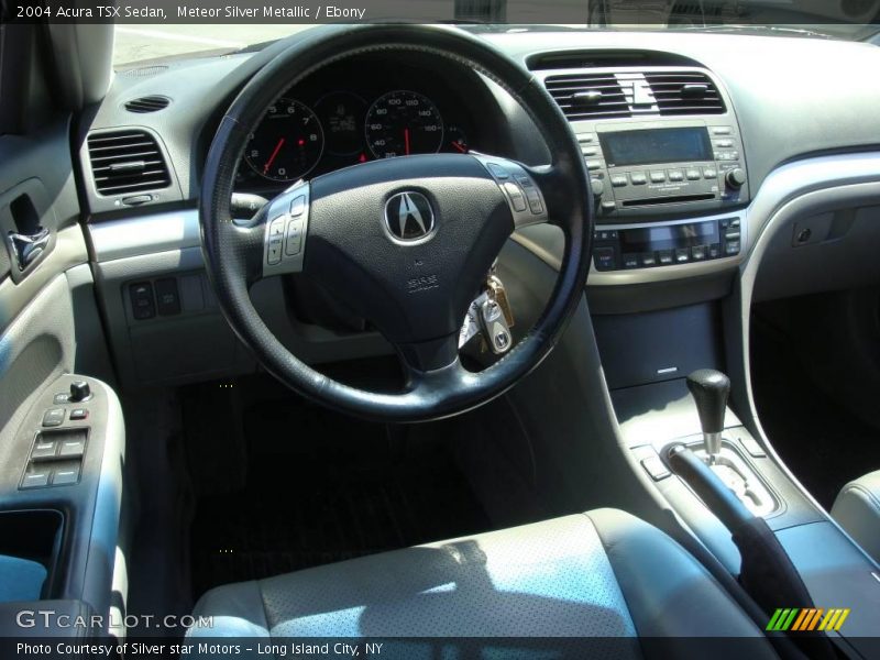 Meteor Silver Metallic / Ebony 2004 Acura TSX Sedan