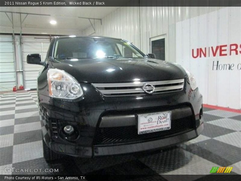 Wicked Black / Black 2011 Nissan Rogue S Krom Edition