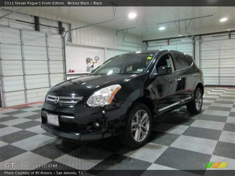 Wicked Black / Black 2011 Nissan Rogue S Krom Edition