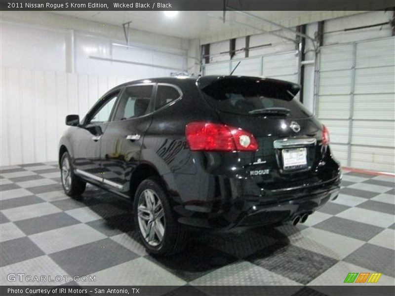 Wicked Black / Black 2011 Nissan Rogue S Krom Edition