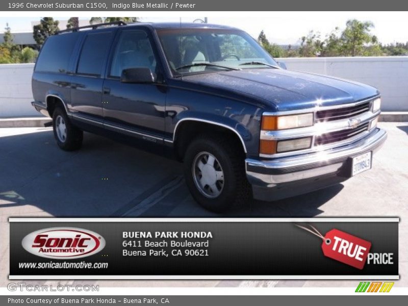 Indigo Blue Metallic / Pewter 1996 Chevrolet Suburban C1500