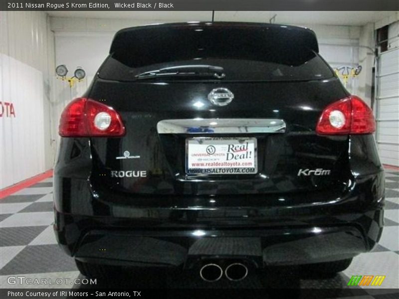 Wicked Black / Black 2011 Nissan Rogue S Krom Edition