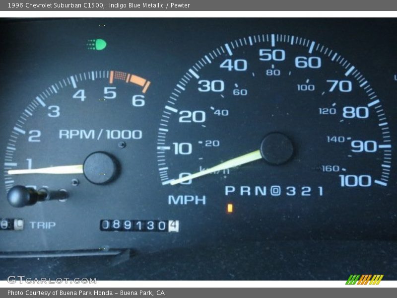 Indigo Blue Metallic / Pewter 1996 Chevrolet Suburban C1500