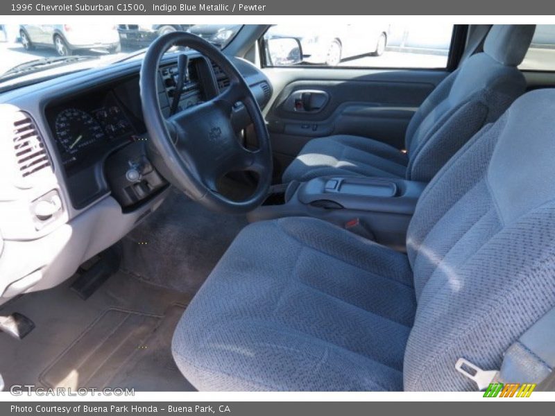 Indigo Blue Metallic / Pewter 1996 Chevrolet Suburban C1500