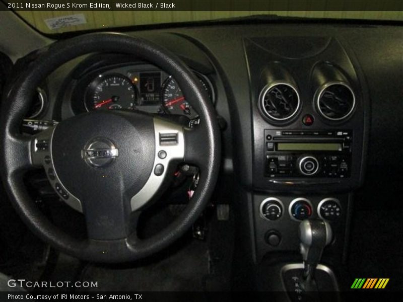 Wicked Black / Black 2011 Nissan Rogue S Krom Edition