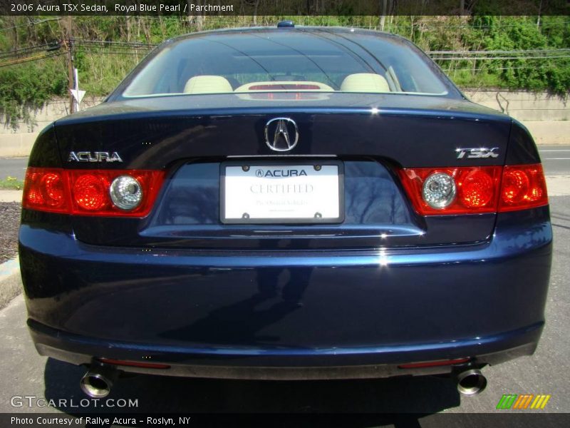 Royal Blue Pearl / Parchment 2006 Acura TSX Sedan