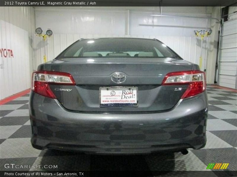 Magnetic Gray Metallic / Ash 2012 Toyota Camry LE