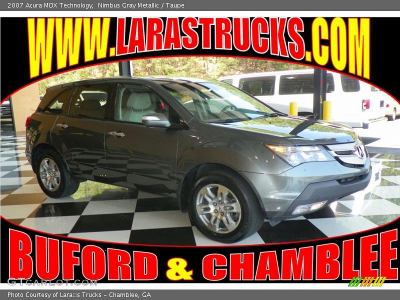 Nimbus Gray Metallic / Taupe 2007 Acura MDX Technology