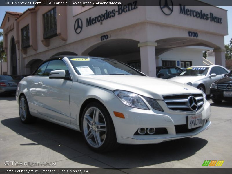 Arctic White / Almond/Mocha 2011 Mercedes-Benz E 350 Cabriolet