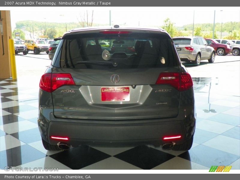 Nimbus Gray Metallic / Taupe 2007 Acura MDX Technology