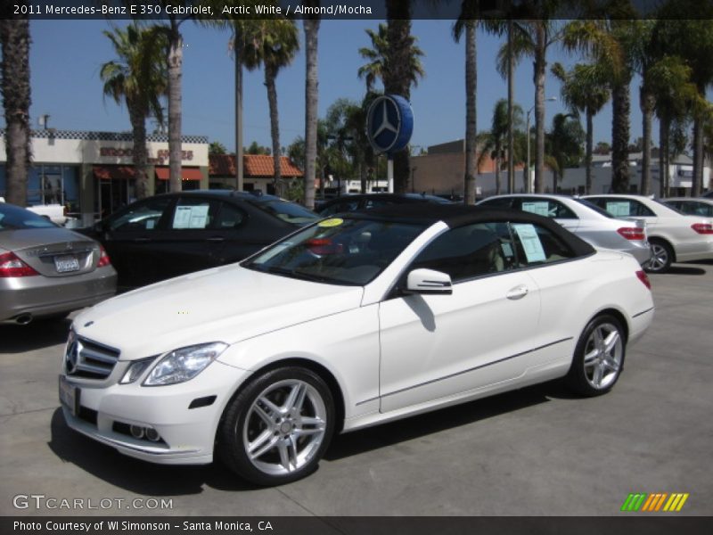 Arctic White / Almond/Mocha 2011 Mercedes-Benz E 350 Cabriolet