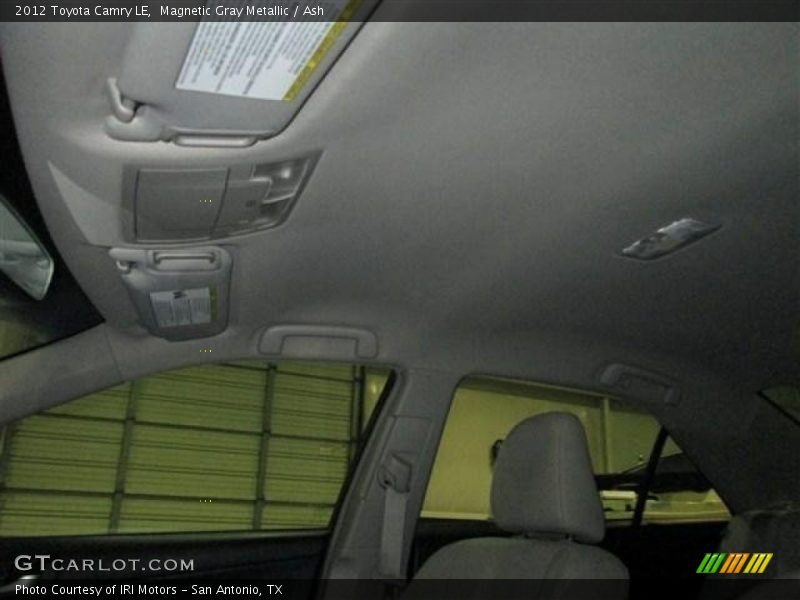 Magnetic Gray Metallic / Ash 2012 Toyota Camry LE