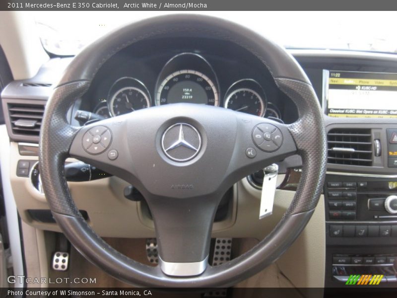 Arctic White / Almond/Mocha 2011 Mercedes-Benz E 350 Cabriolet