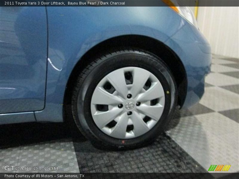 Bayou Blue Pearl / Dark Charcoal 2011 Toyota Yaris 3 Door Liftback